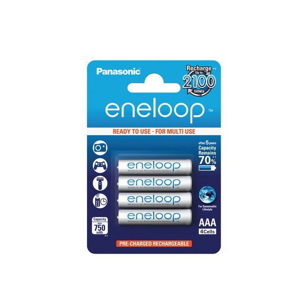 4x Pansonic eneloop Batterij vr. Panasonic KX-TG8102