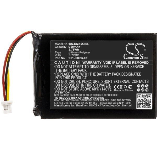 Batterij voor Garmin Camper 660LMT-D