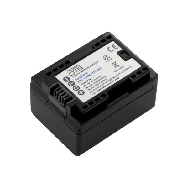 BP-718 batterij v. Canon Legria HF R46