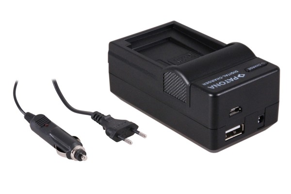 Acculader m. micro-USB vr. Olympus SP-700