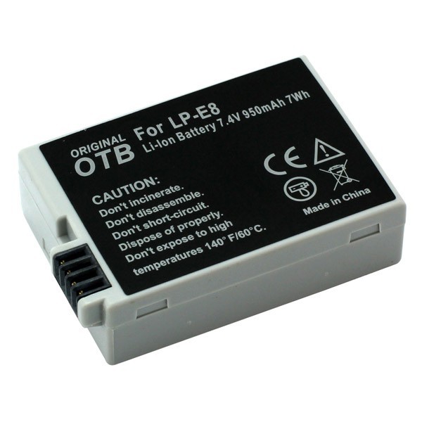 Batterij v. Canon EOS 550D