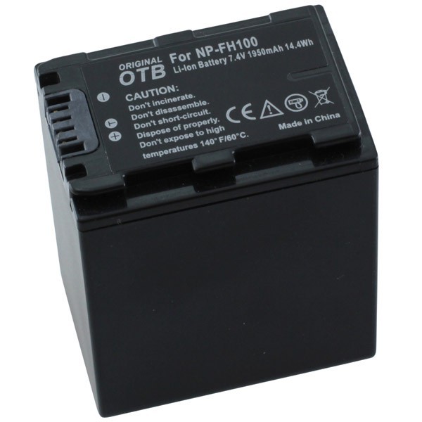 Batterij v. Sony NP-FH100 