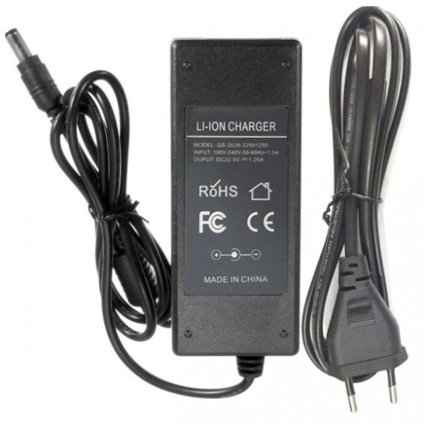 AC Adapter lader voor iRobot Roomba 4296 met 230V input en output 22,5V, 1,25A