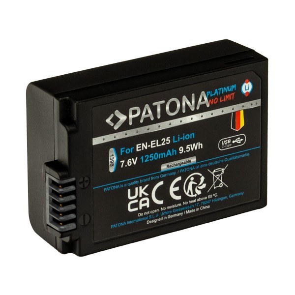 Batterij met USB-C voor Nikon Z50